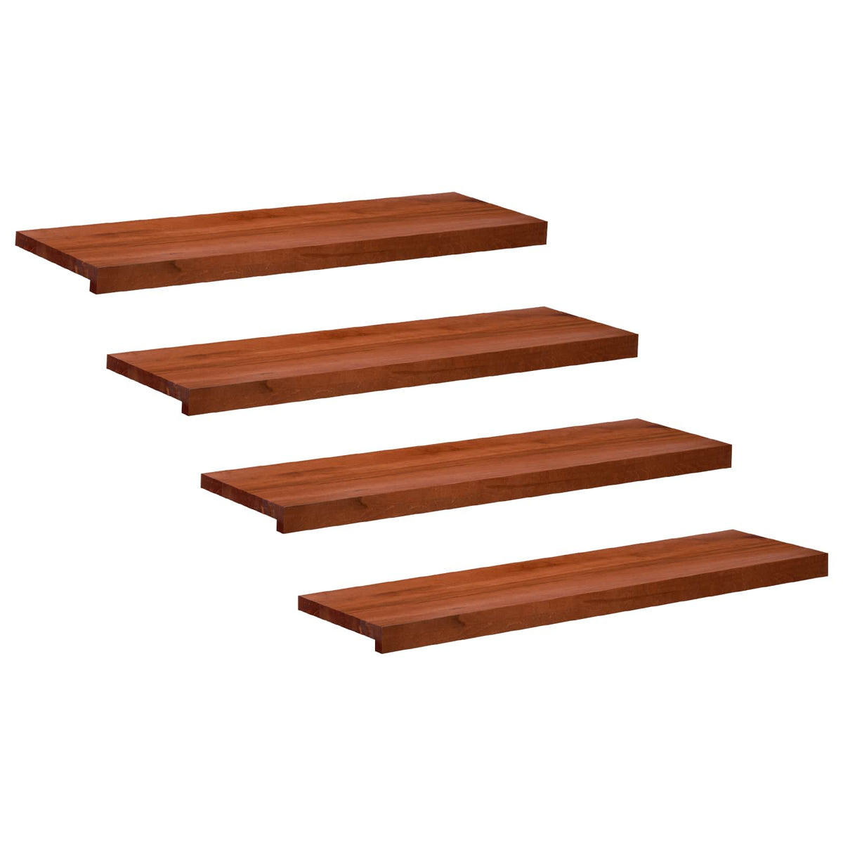 Trapmatten 4 st Bruin 100 x 30 x 2 cm Massief beukenhout is nu te koop bij PeponiXL, paradijselijk wonen!