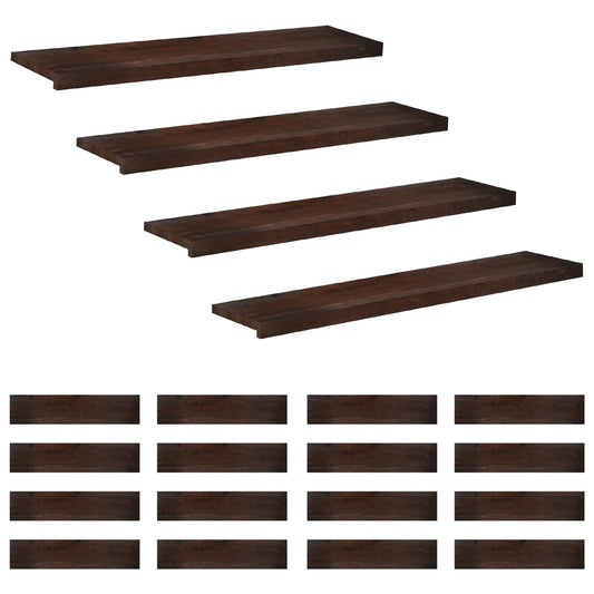 Traplopers 20 st 120 x 30 x 2 cm Donkerbruin Massief beukenhout is nu te koop bij PeponiXL, paradijselijk wonen!