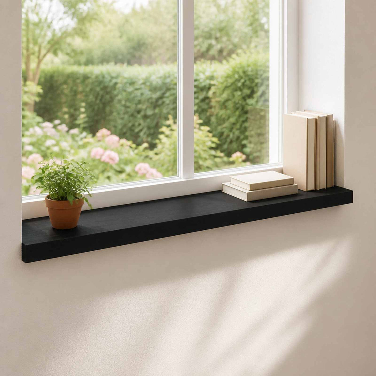Raamkozijnen 2 st Zwart 80x 25 x 2 cm Massief beukenhout is nu te koop bij PeponiXL, paradijselijk wonen!