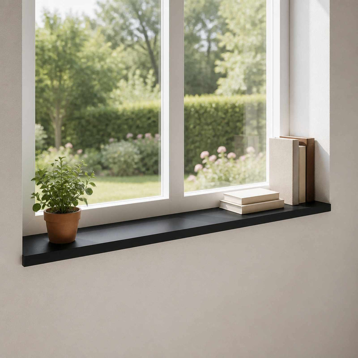 Raamkozijnen 2 st Zwart 140 x 40 x 2 cm Massief beukenhout is nu te koop bij PeponiXL, paradijselijk wonen!