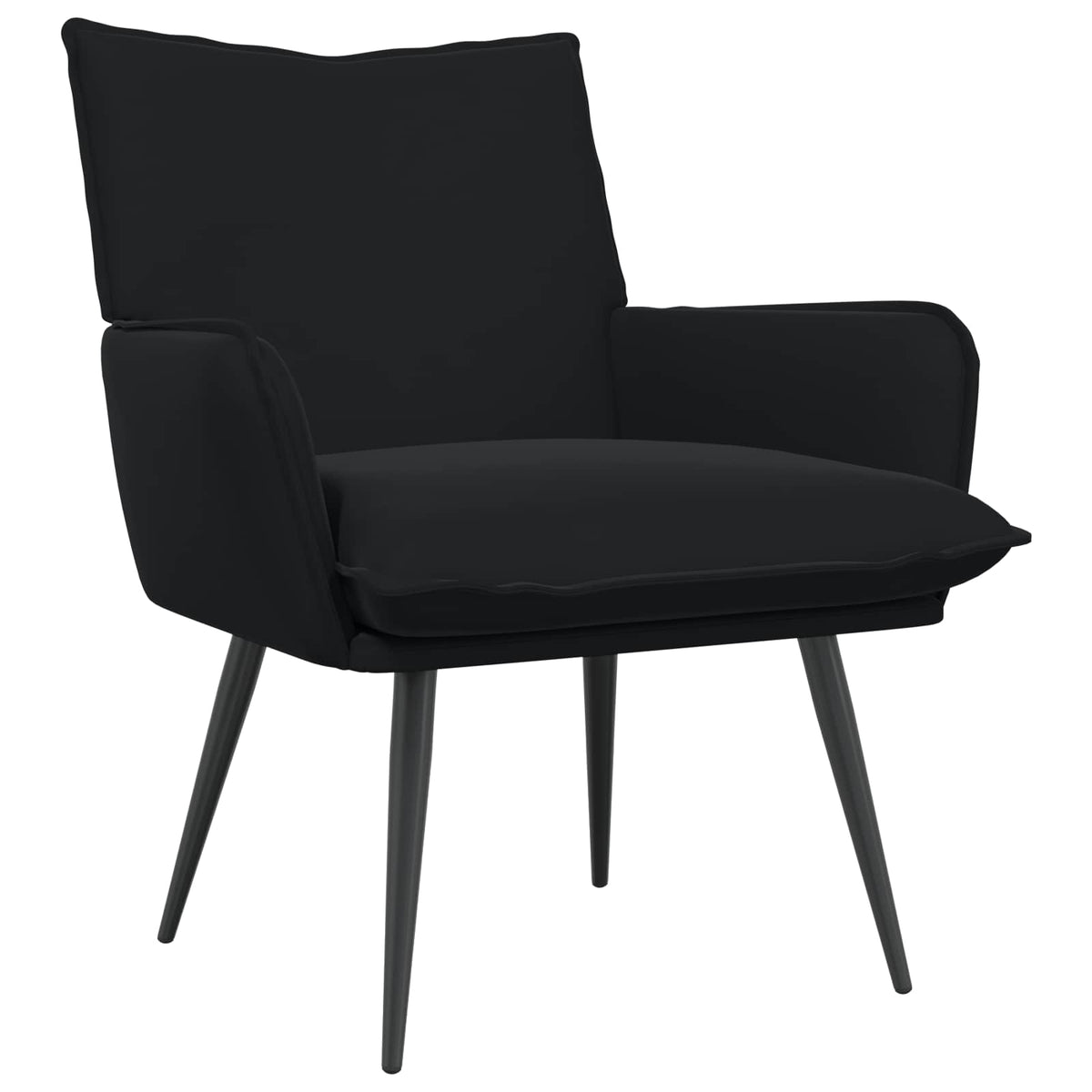 Fauteuil Zwart fluweel is nu te koop bij PeponiXL, paradijselijk wonen!