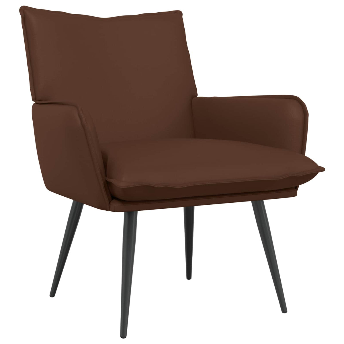 Fauteuil Bruin Kunstleer is nu te koop bij PeponiXL, paradijselijk wonen!