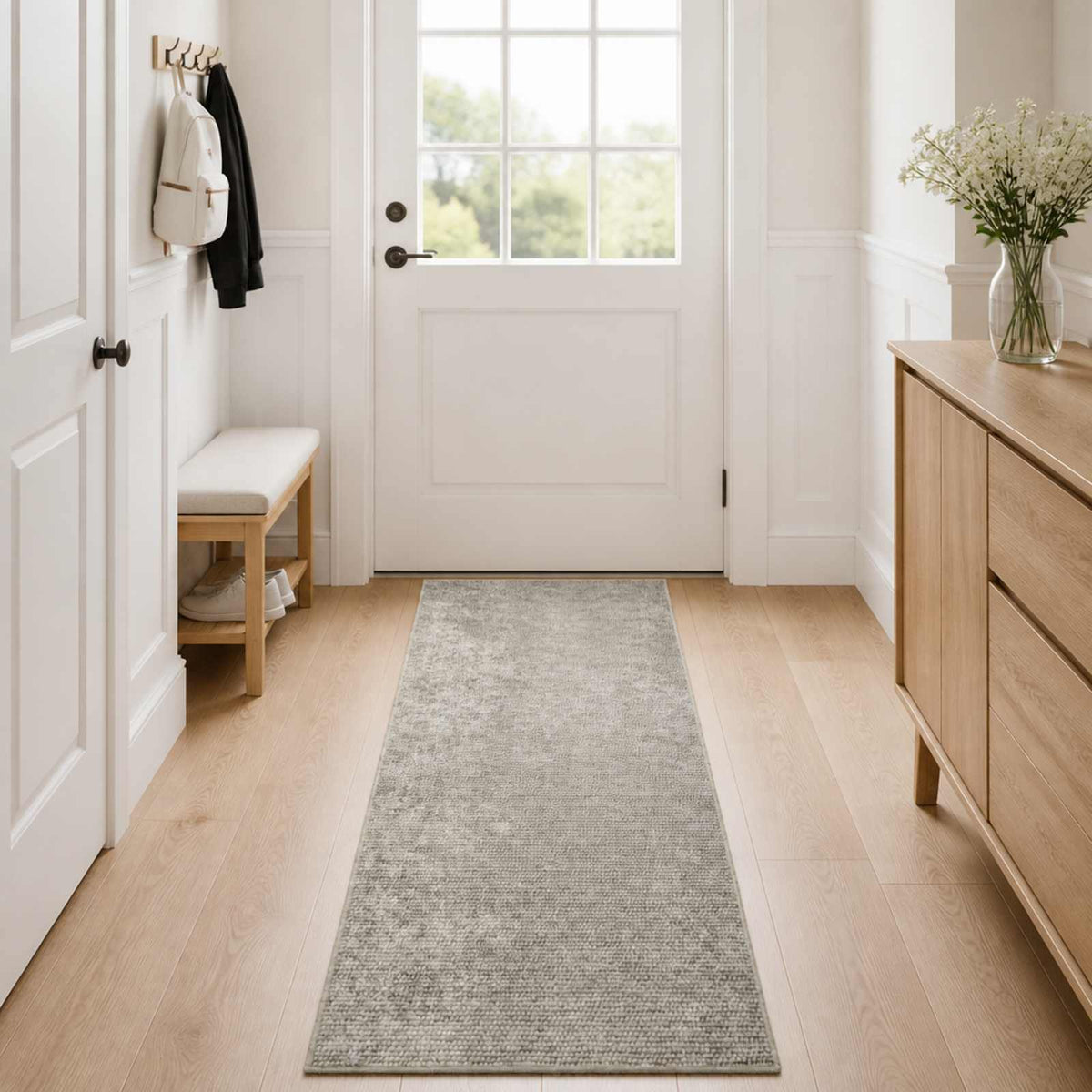 Vloerkleed Beige 50 x 100 cm 100% Polyester 3 mm Wasbaar is nu te koop bij PeponiXL, paradijselijk wonen!