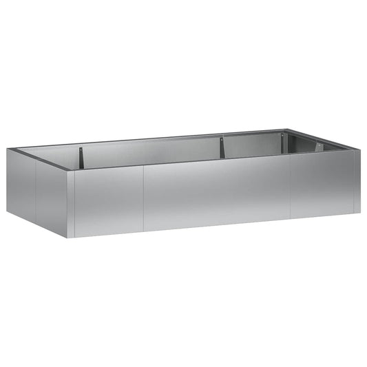 vidaXL Retentiewall 6 st 200 x 100 x 30 cm Gegalvaniseerd staal zilver