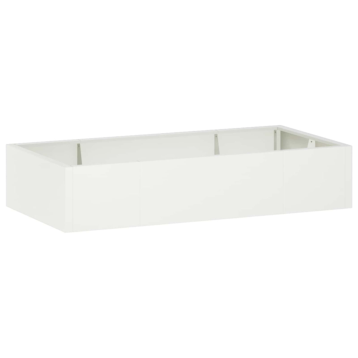 vidaXL Retentiewall 6 st 200 x 100 x 50 cm Staal Wit