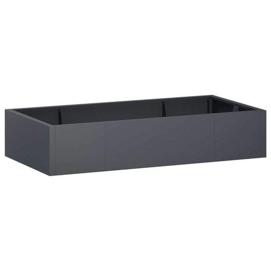 vidaXL Retentiewall 6 st 200 x 100 x 50 cm Staal Antraciet