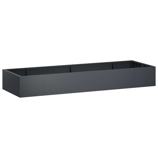 vidaXL Retentiewall 8 st 300 x 100 x 30 cm Staal Antraciet