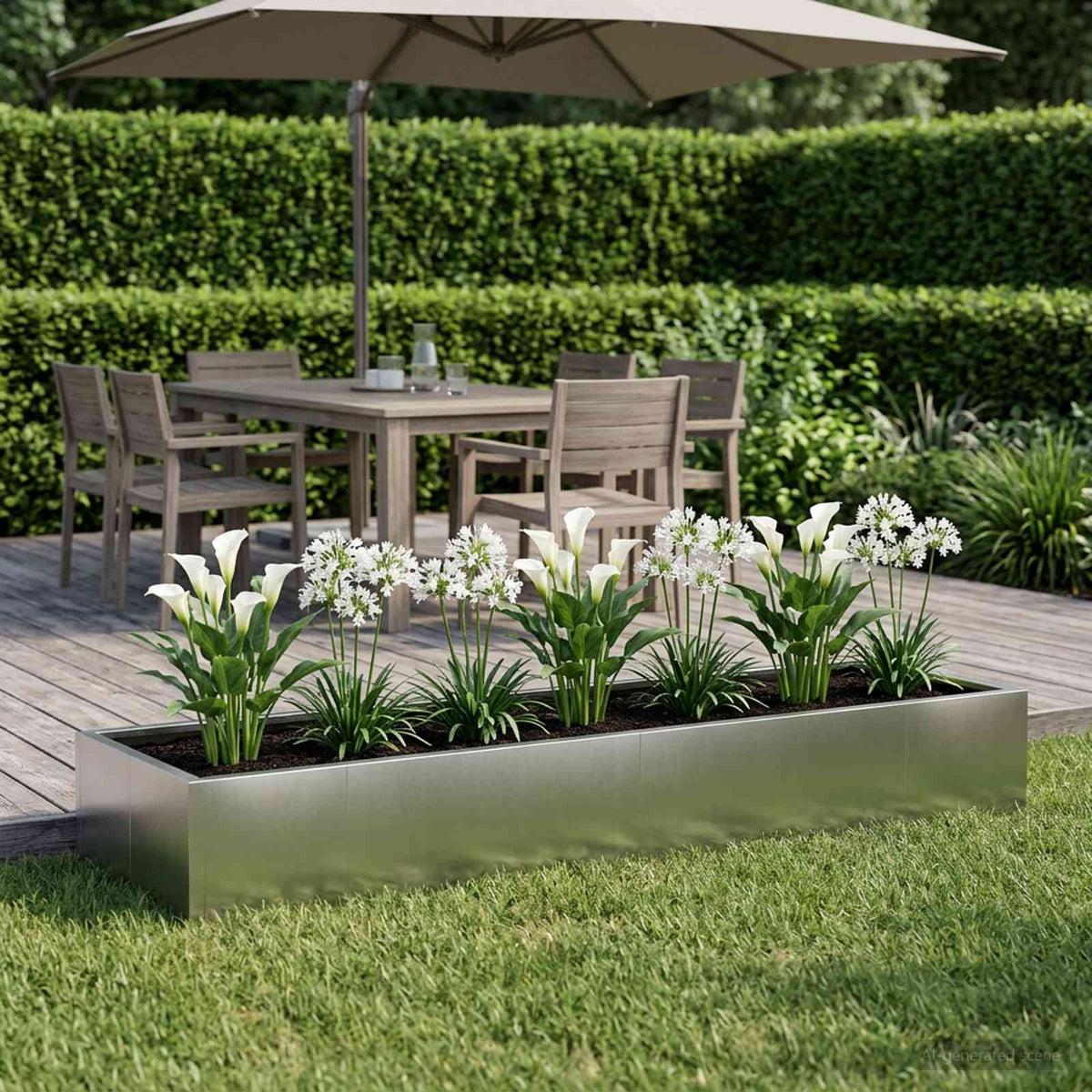 vidaXL Retentiewall 8 st 300 x 100 x 40 cm Roestvrij staal zilver