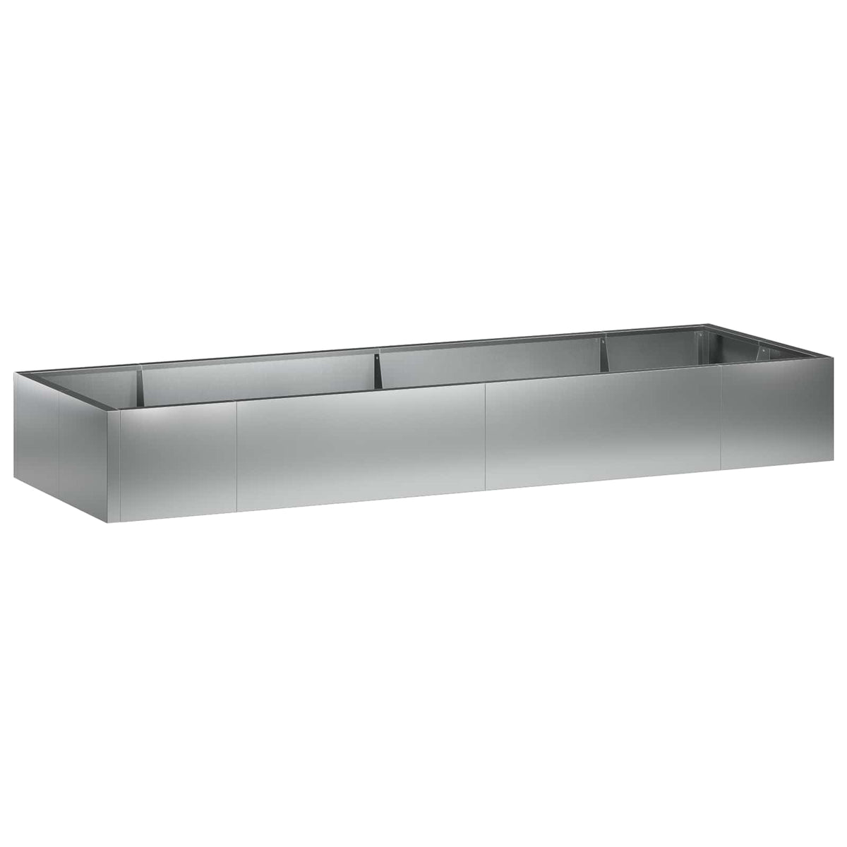 vidaXL Retentiewall 8 st 300 x 100 x 40 cm Gegalvaniseerd staal zilver