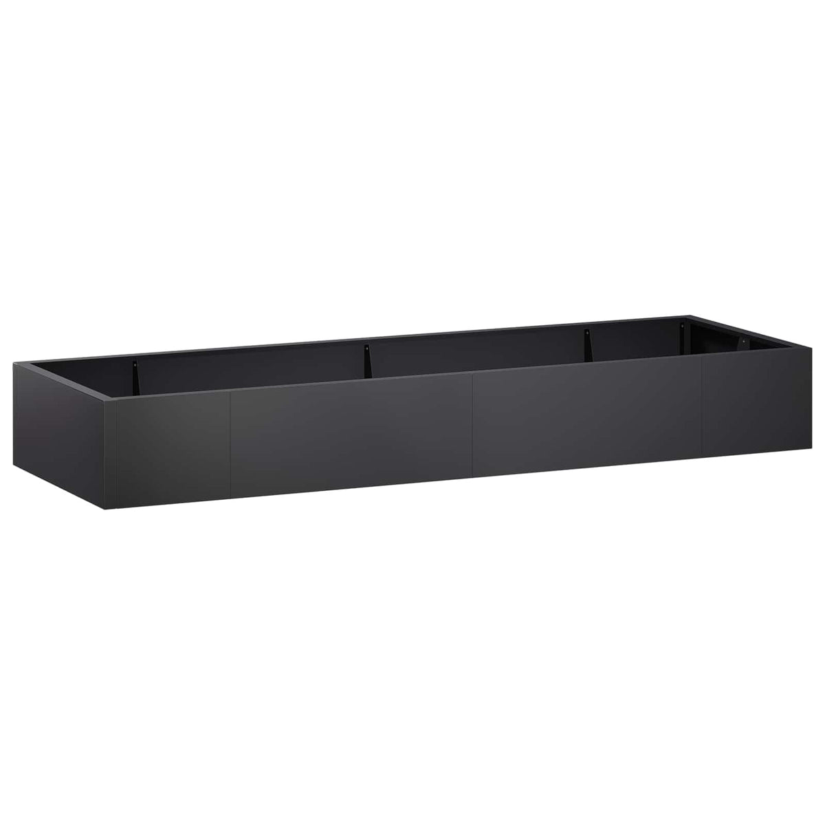 vidaXL Retentiewall 8 st 300 x 100 x 50 cm Staal Zwart