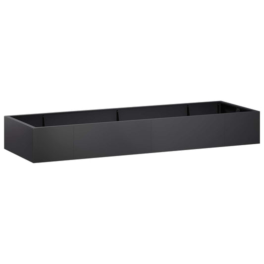 vidaXL Retentiewall 8 st 300 x 100 x 50 cm Staal Zwart