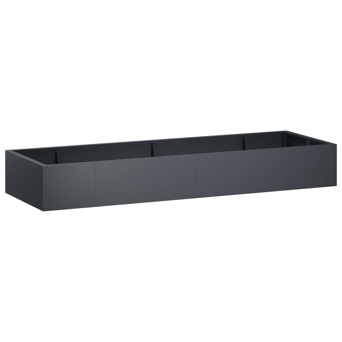 vidaXL Retentiewall 8 st 300 x 100 x 50 cm Staal Antraciet