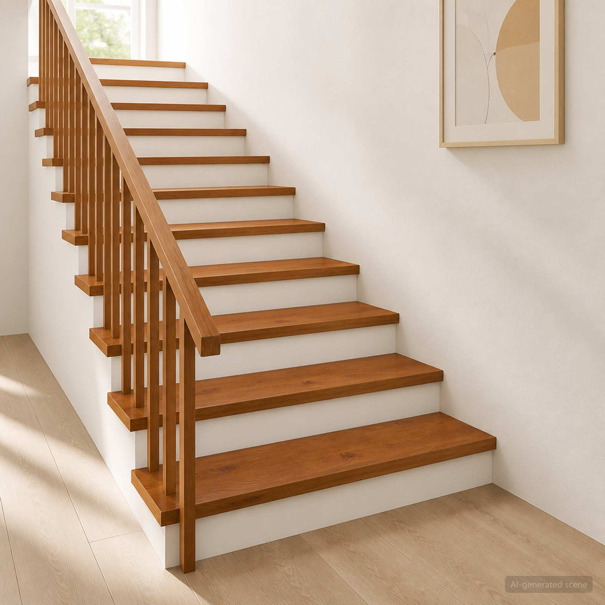 Trap Tread 4 st 100 x 30 x 2 cm Bruin Massief Eikenhout is nu te koop bij PeponiXL, paradijselijk wonen!