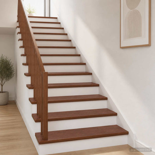 Trap Tread 4 st 100 x 30 x 2 cm Donkerbruin Massief Eikenhout is nu te koop bij PeponiXL, paradijselijk wonen!
