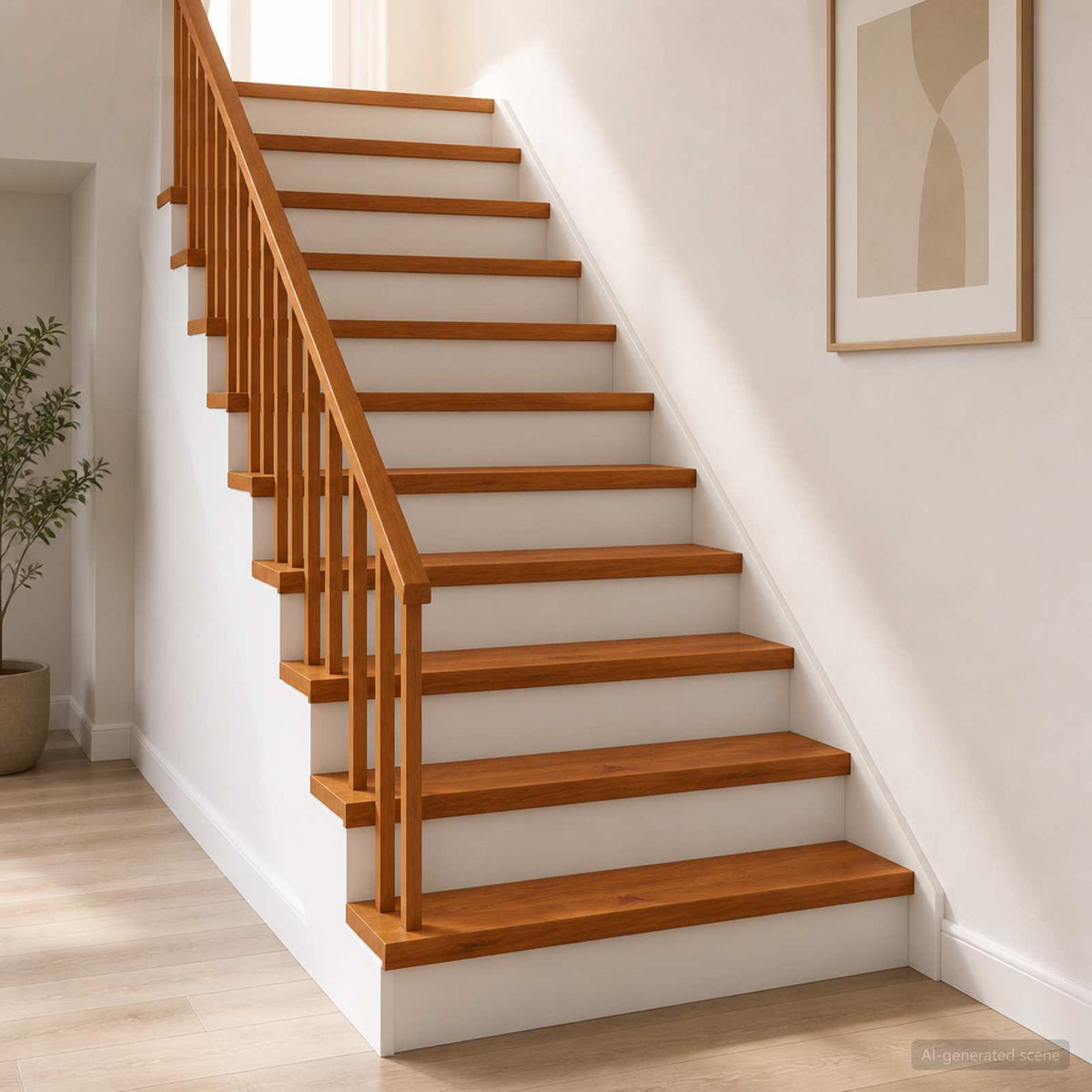 Trap Tread 8 st 120 x 25 x 2 cm Bruin Massief Eikenhout is nu te koop bij PeponiXL, paradijselijk wonen!