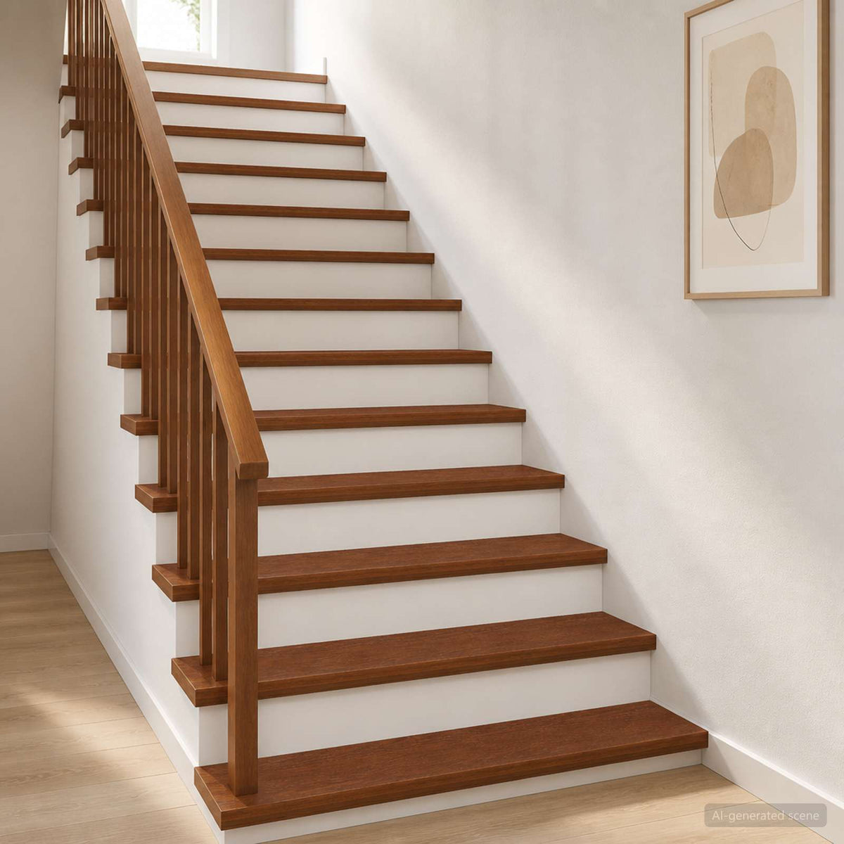 Trap Tread 8 st 120 x 25 x 2 cm Donkerbruin Massief Eikenhout is nu te koop bij PeponiXL, paradijselijk wonen!