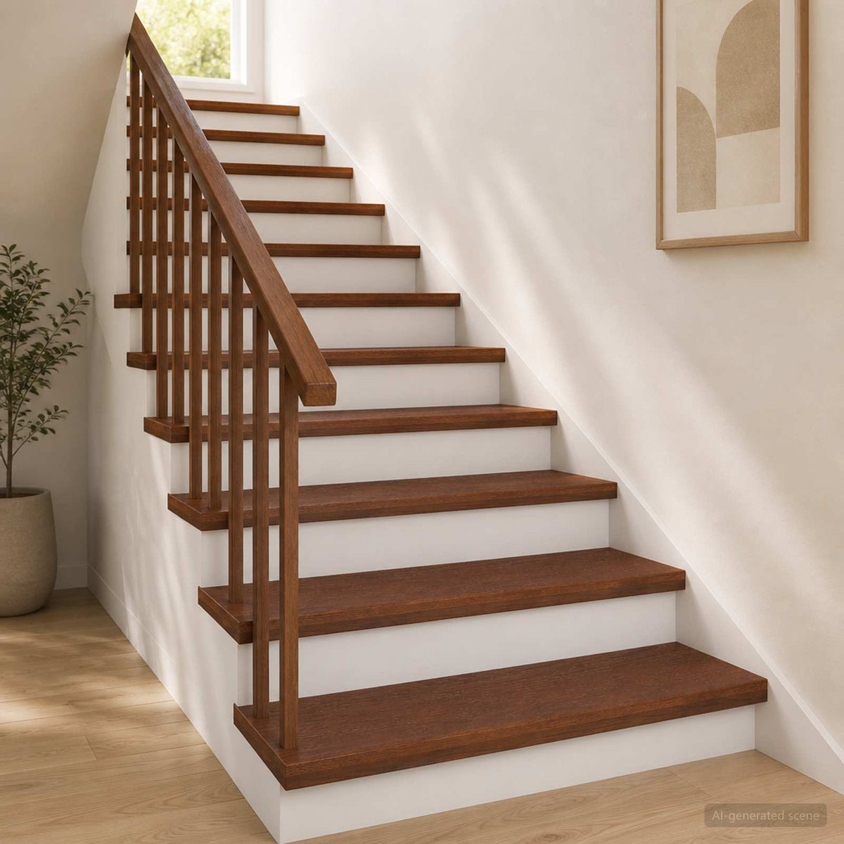 Trap Tread 12 st 80 x 25 x 2 cm Donkerbruin Massief Eikenhout is nu te koop bij PeponiXL, paradijselijk wonen!