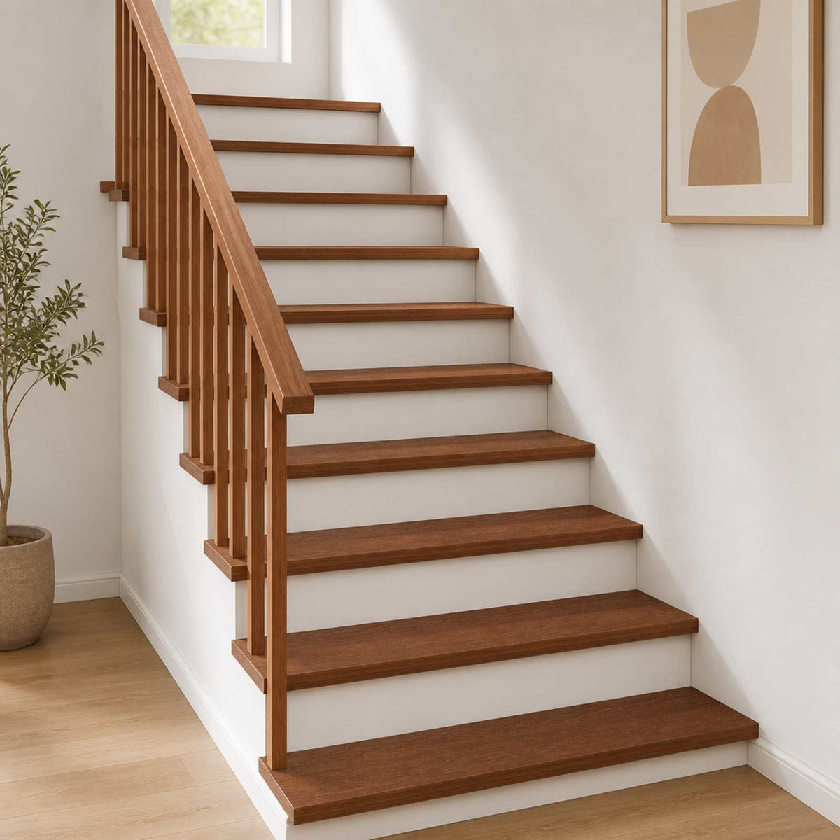 Trap Tread 16 st 120 x 25 x 2 cm Donkerbruin Massief Eikenhout is nu te koop bij PeponiXL, paradijselijk wonen!
