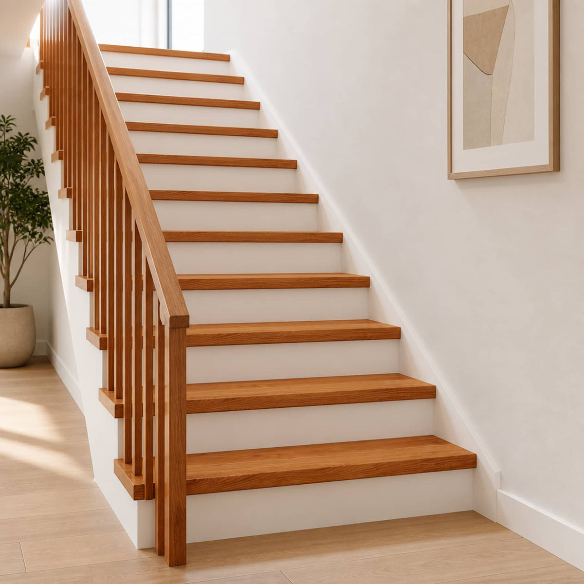 Trap Tread 20 st 120 x 25 x 2 cm Bruin Massief Eikenhout is nu te koop bij PeponiXL, paradijselijk wonen!