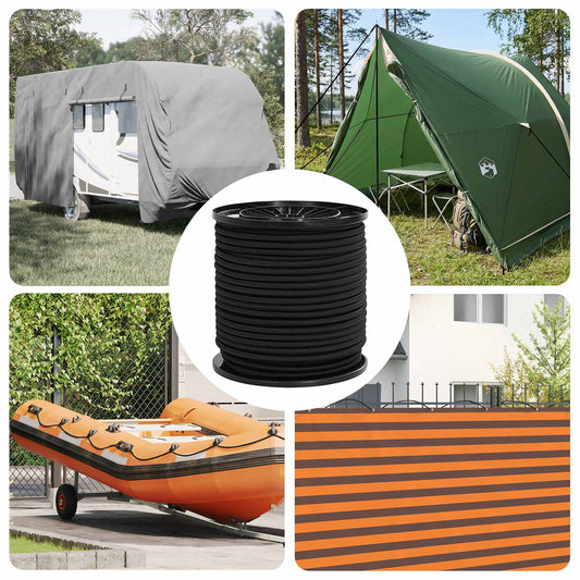 Bungee Koorden 4 mm Zwart PP en rubber is nu te koop bij PeponiXL, paradijselijk wonen!