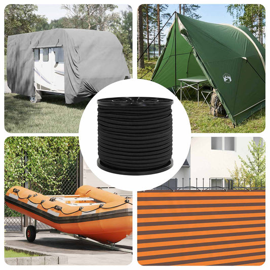 Bungee Koorden 10 mm Zwart PP en rubber is nu te koop bij PeponiXL, paradijselijk wonen!