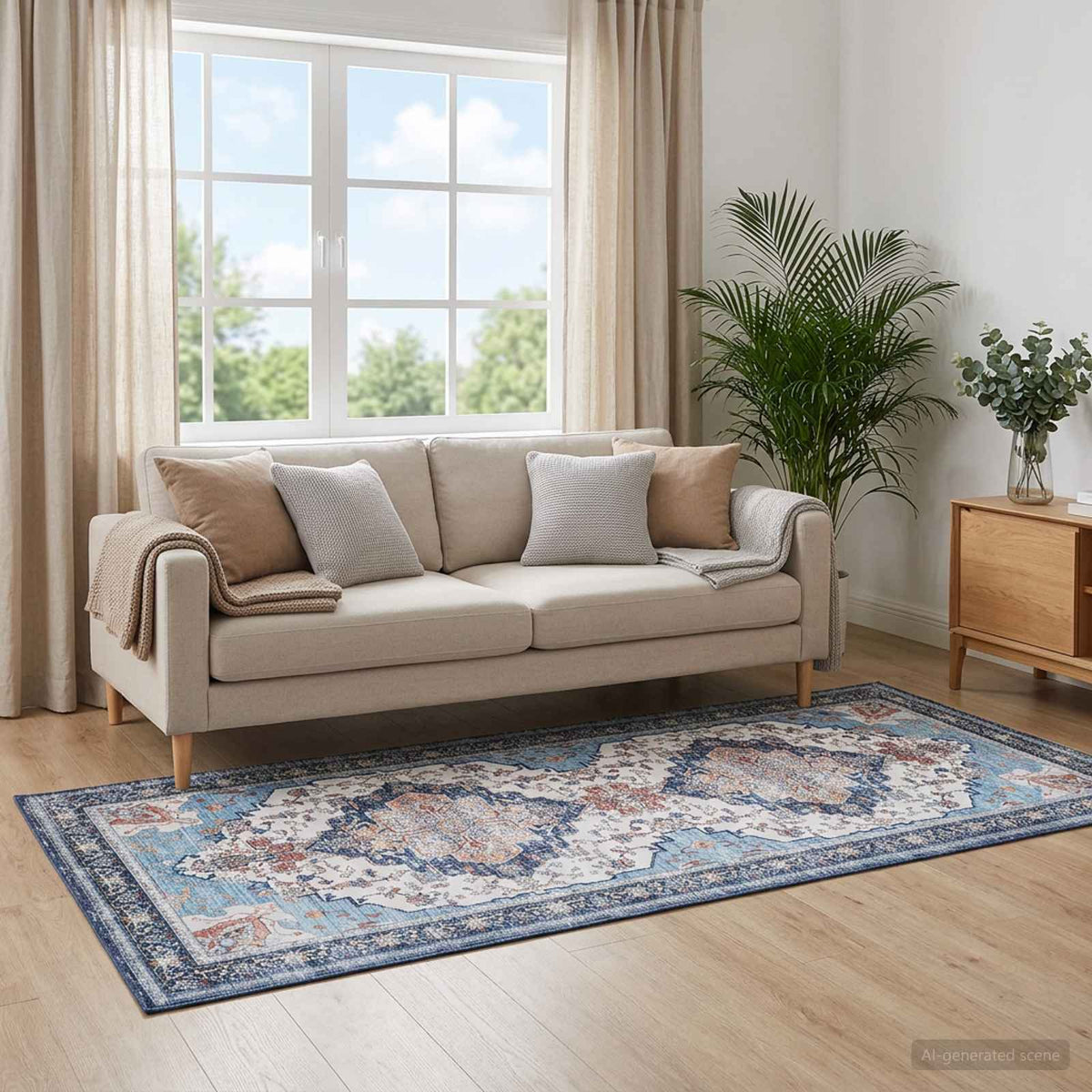 Vloerkleed ORIZ Meerkleurig 80 x 200 cm 100% polyester is nu te koop bij PeponiXL, paradijselijk wonen!