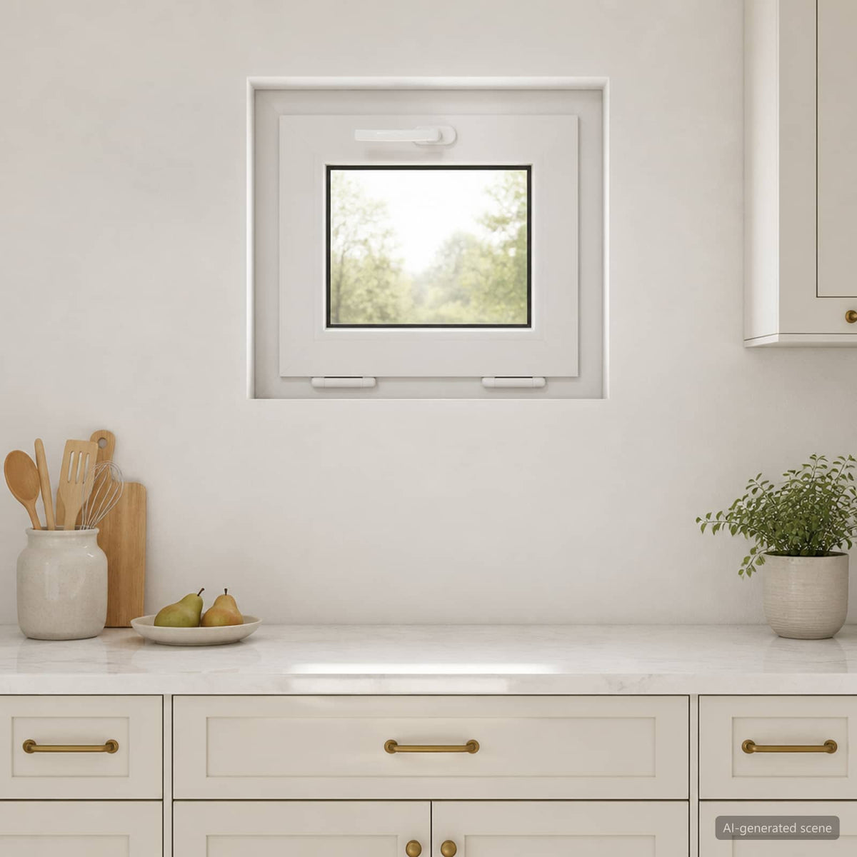Kleur binnenkant kelderraam Wit RISOR 50 x 45 cm is nu te koop bij PeponiXL, paradijselijk wonen!
