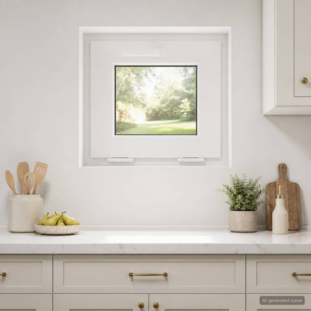 Kleur binnenkant kelderraam Wit RISOR 45 x 40 cm is nu te koop bij PeponiXL, paradijselijk wonen!
