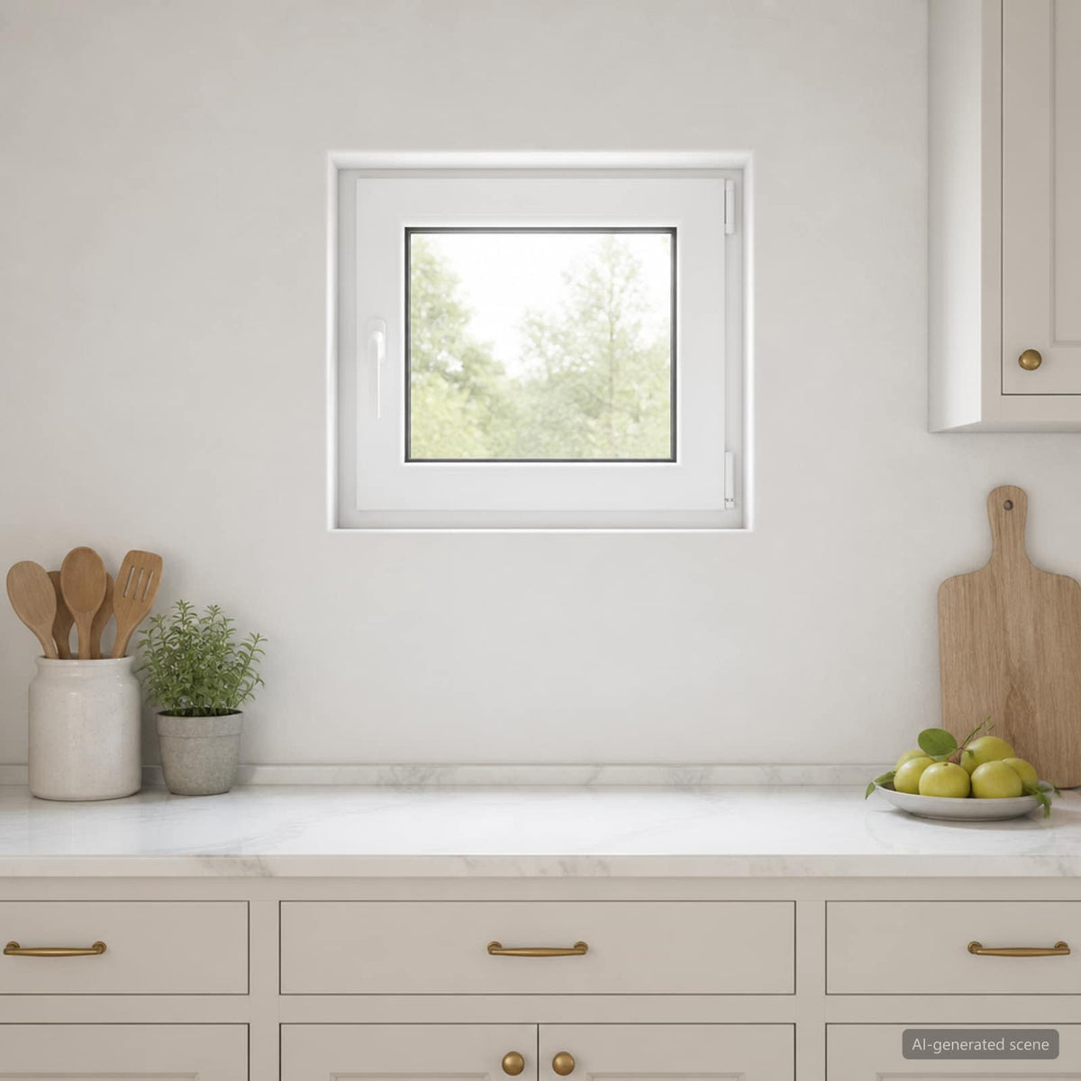 Kleur binnenkant kelderraam Wit RISOR 60 x 50 cm is nu te koop bij PeponiXL, paradijselijk wonen!