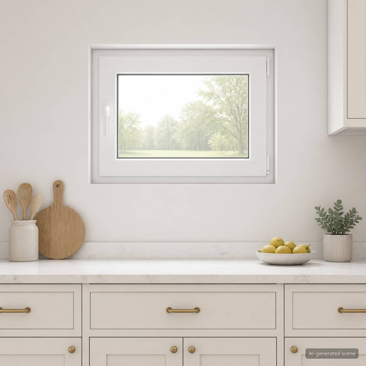 Kleur binnenkant kelderraam Wit RISOR 80 x 55 cm is nu te koop bij PeponiXL, paradijselijk wonen!