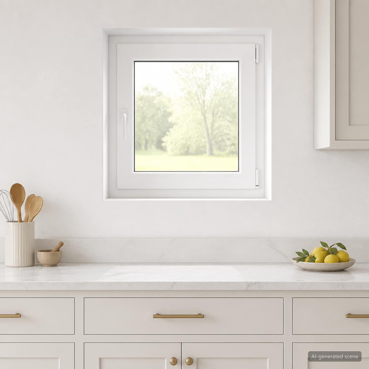 Kleur binnenkant kelderraam Wit RISOR 70 x 70 cm is nu te koop bij PeponiXL, paradijselijk wonen!