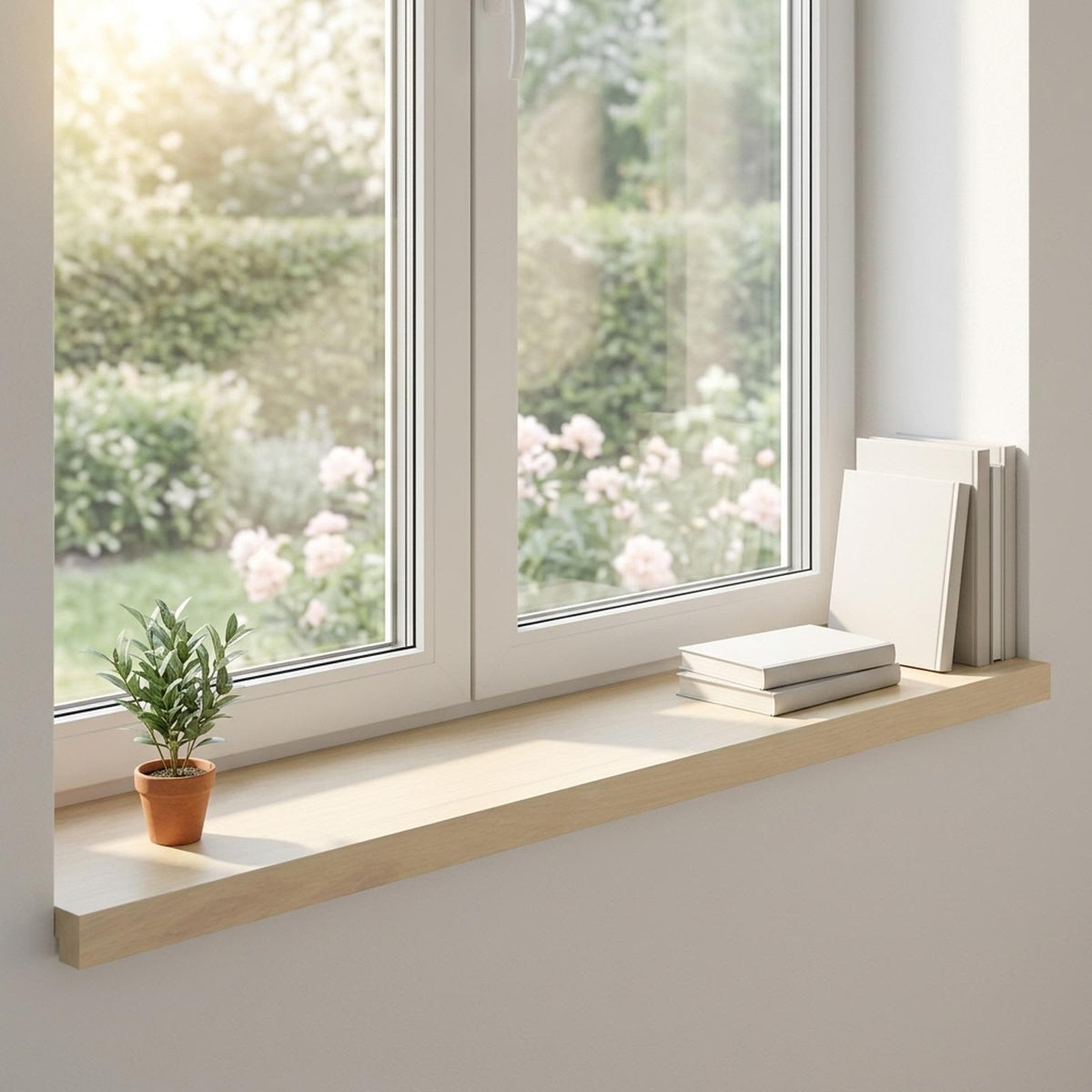 Raamkozijnen 2 st Wit 90 x 30 x 2 cm Massief Eikenhout is nu te koop bij PeponiXL, paradijselijk wonen!