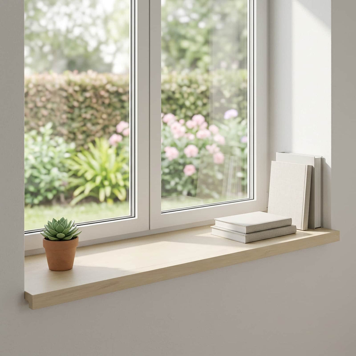 Raamkozijnen 2 st Wit 90 x 40 x 2 cm Massief Eikenhout is nu te koop bij PeponiXL, paradijselijk wonen!