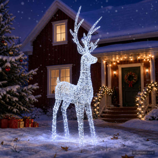 Led-kerstverlichting rendier 1000 LED's Koel wit is nu te koop bij PeponiXL, paradijselijk wonen!