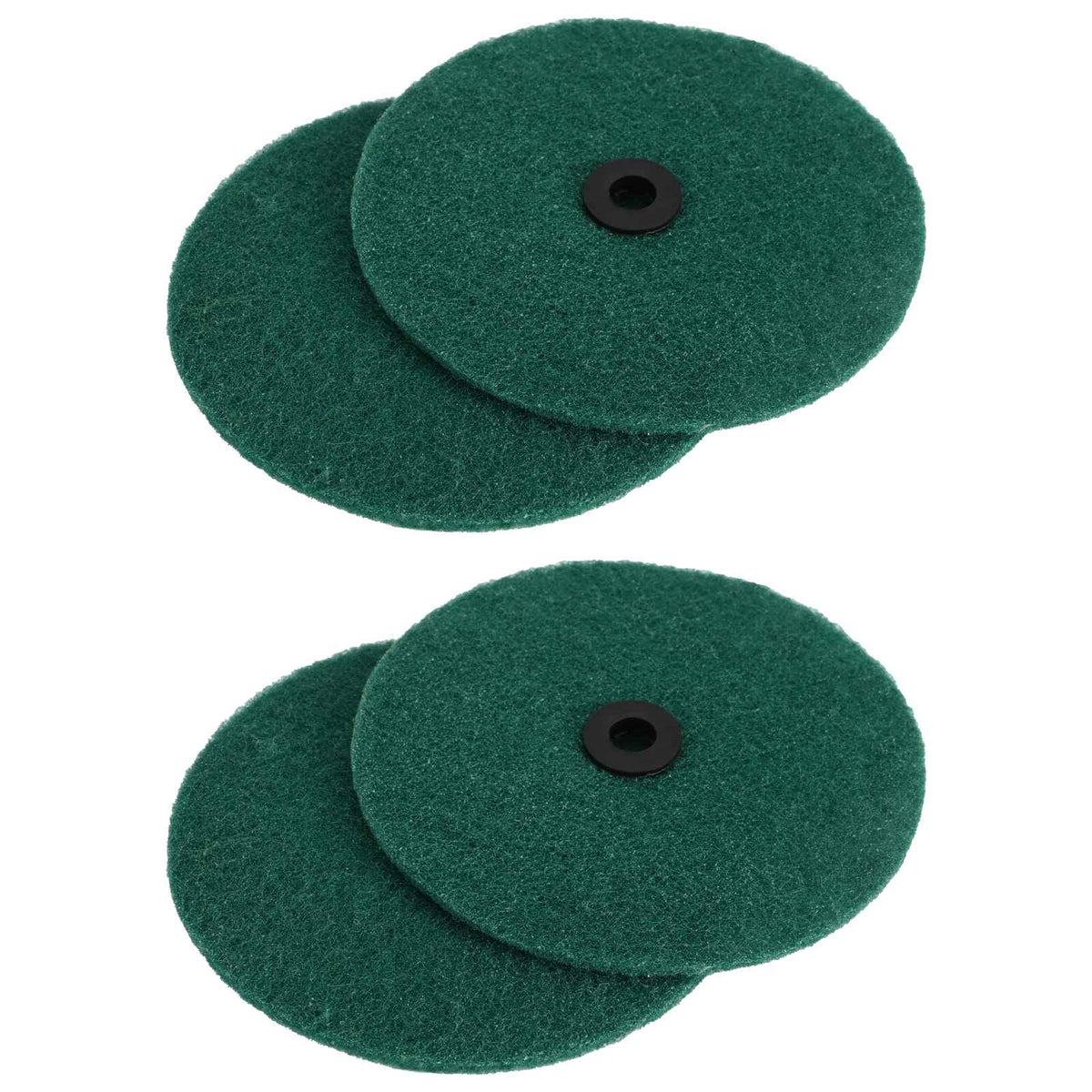Vloer Polisher Scrub 4 st Ø 14 cm Donkergroen Microvezel is nu te koop bij PeponiXL, paradijselijk wonen!