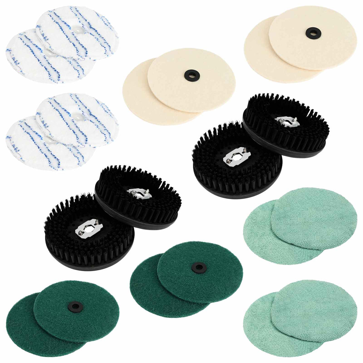 Padset voor vloerpolijstmachine 20 st Ø 14 cm Meerkleurig is nu te koop bij PeponiXL, paradijselijk wonen!