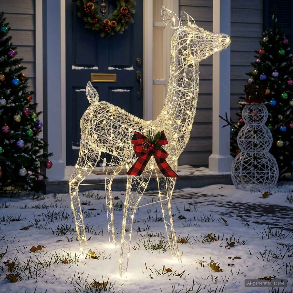 3D Kerst Rendier LOVIISA 200 LED's Warmwit 96 x 40 x 140 cm is nu te koop bij PeponiXL, paradijselijk wonen!