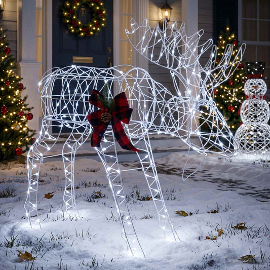 Eland kerstdecoratie 340 LED's Koel wit 120 x 27 x 105 cm is nu te koop bij PeponiXL, paradijselijk wonen!