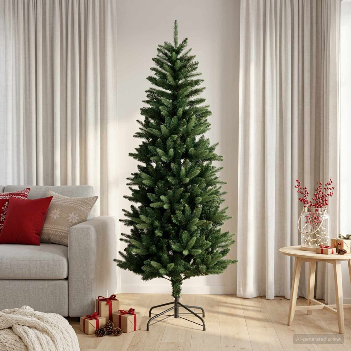 Artificial Hinged Christmas Tree 120 cm PE en PVC Groen is nu te koop bij PeponiXL, paradijselijk wonen!