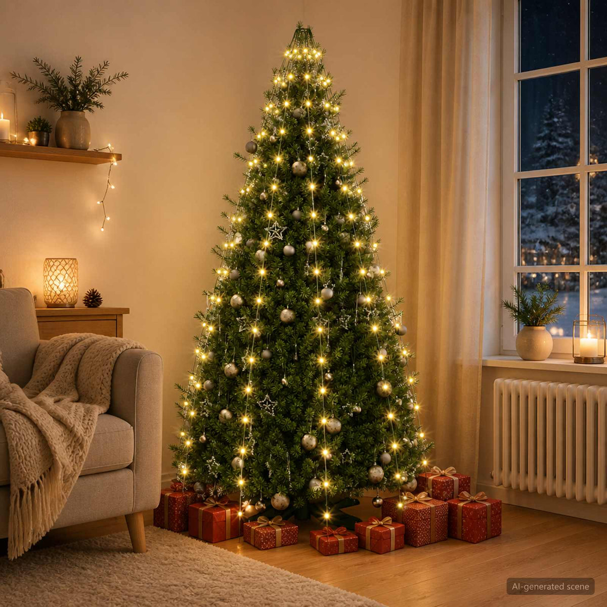 Kerstlampjes 180 LED's Warmwit 180 cm is nu te koop bij PeponiXL, paradijselijk wonen!