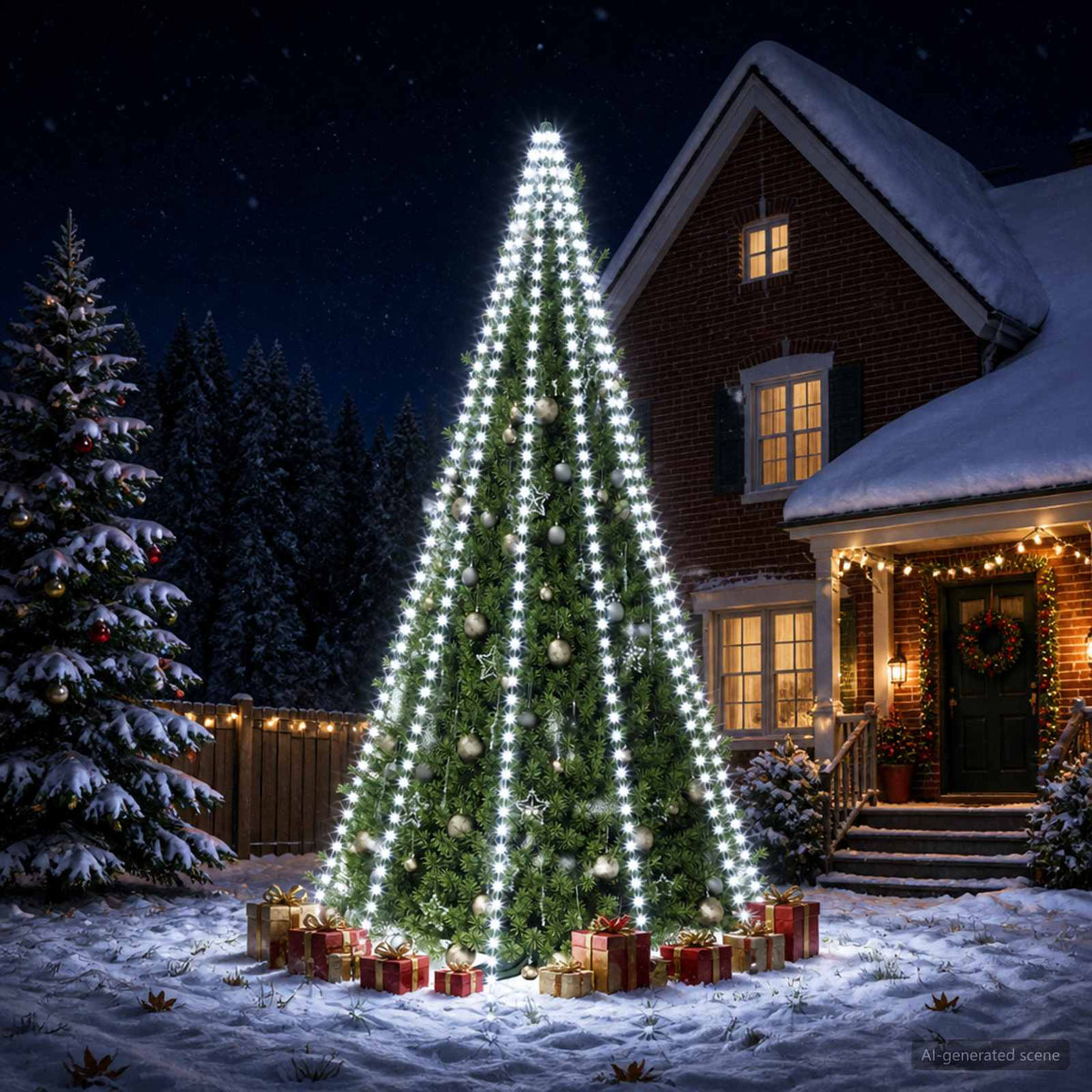 Kerstlampjes 500 LED's Koel wit 500 cm is nu te koop bij PeponiXL, paradijselijk wonen!
