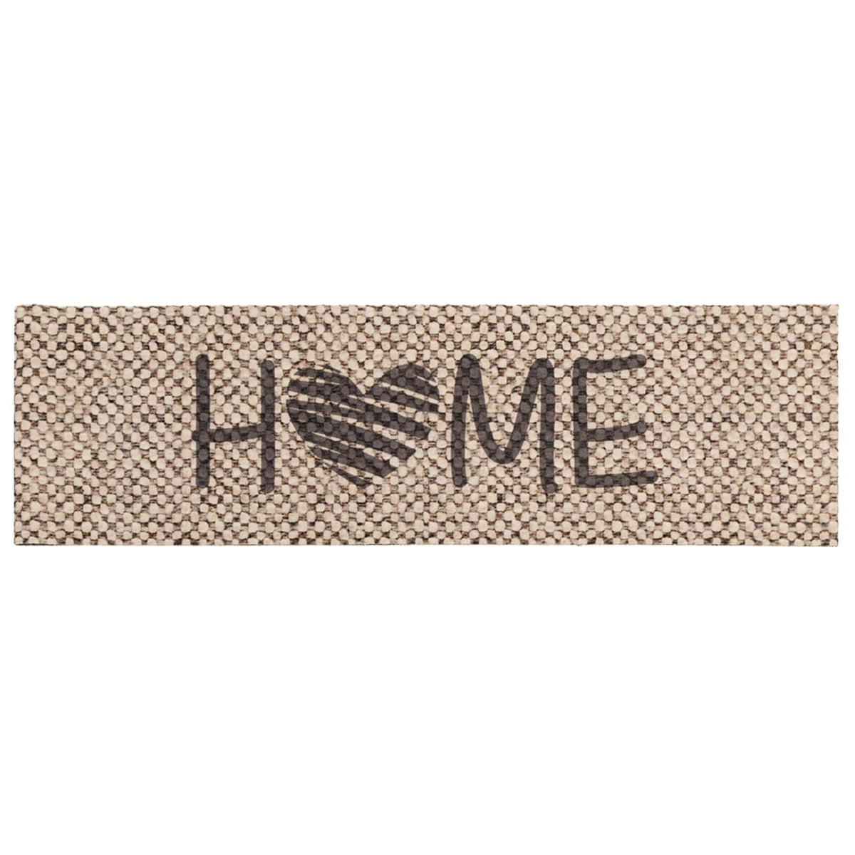 vidaXL Keuken Vloerkleed Beige Home 180 x 60 cm 100% Polyamide Wasbaar