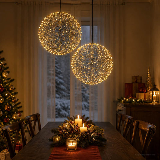 Kerst Finial Licht 2 st 1000 LED's Warmwit Ø 40 x 42 cm is nu te koop bij PeponiXL, paradijselijk wonen!