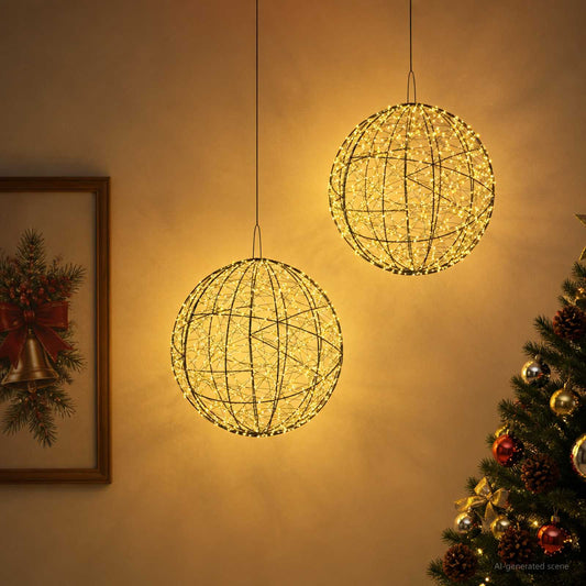 Kerst Finial Licht 2 st 1900 LED's Warmwit Ø 60 x 63 cm is nu te koop bij PeponiXL, paradijselijk wonen!