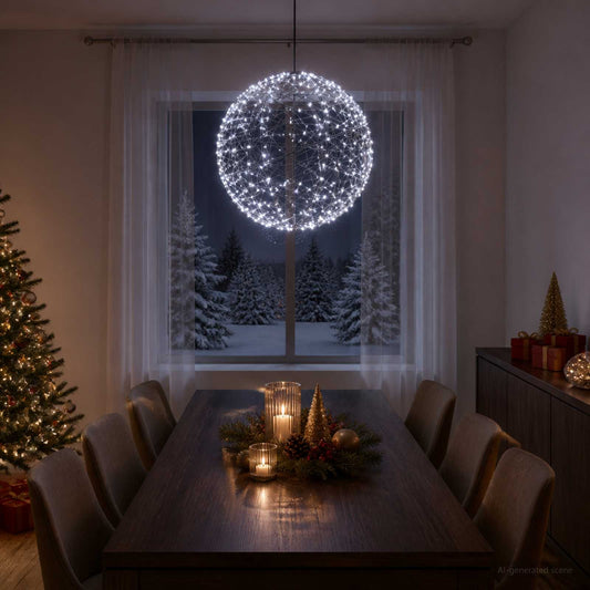 Kerst Finial Licht 750 LED's Koel wit Ø 50 x 52 cm is nu te koop bij PeponiXL, paradijselijk wonen!