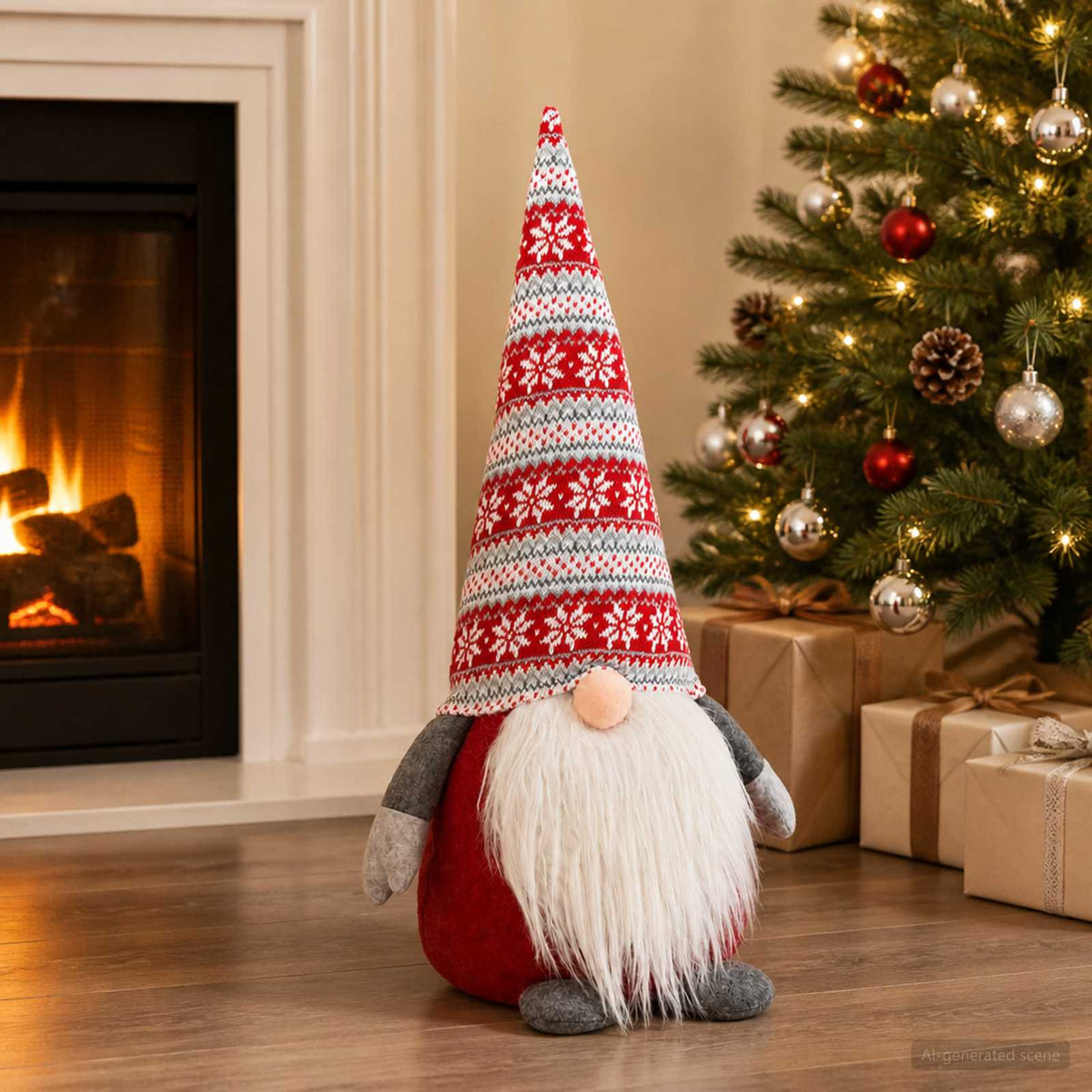 Kerstkabouter Rood 60 cm Polyester is nu te koop bij PeponiXL, paradijselijk wonen!
