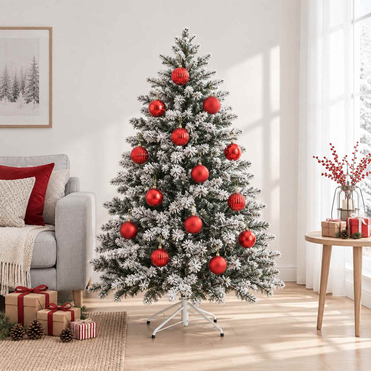 Kerstbalset XL 15 st Rood Dia. 10 cm Kunststof is nu te koop bij PeponiXL, paradijselijk wonen!