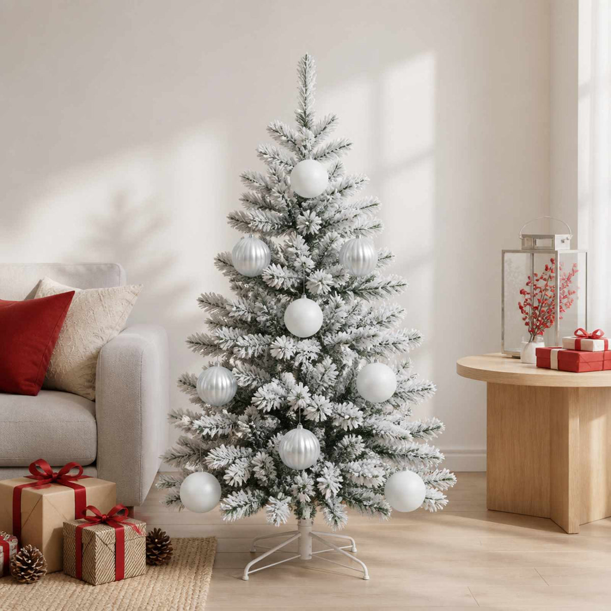 Kerstbalset XL 9 st Wit Ø 15 cm Kunststof is nu te koop bij PeponiXL, paradijselijk wonen!