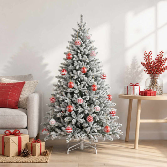 Kerstballen set 30 st Rood en Wit Ø 6 cm Kunststof is nu te koop bij PeponiXL, paradijselijk wonen!