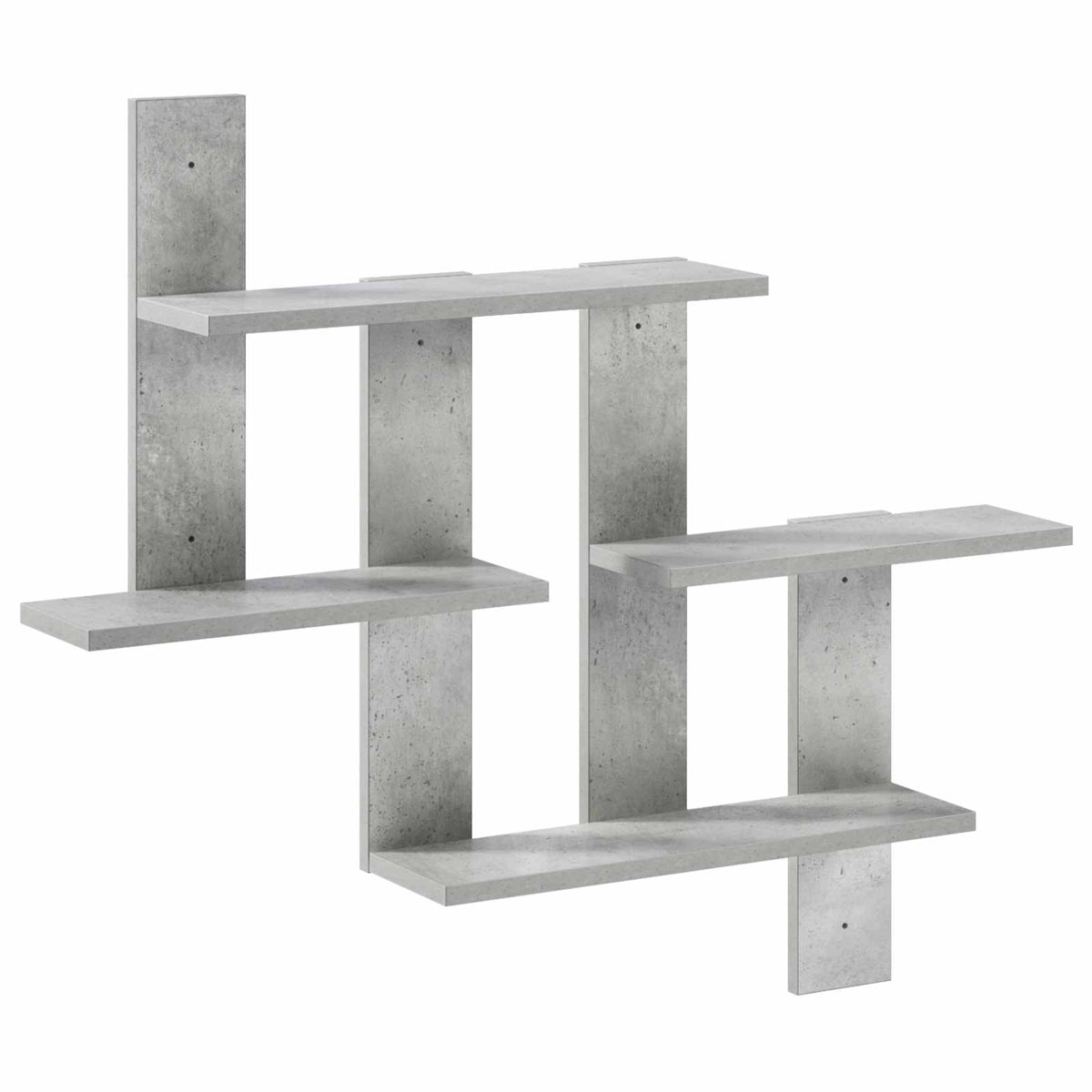 Wandplank Betongrijs 85 x 13,5 x 73,5 cm Bewerkt hout is nu te koop bij PeponiXL, paradijselijk wonen!